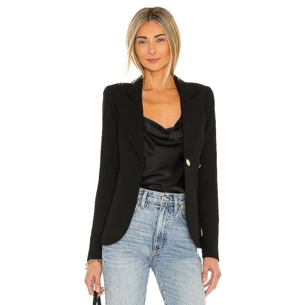 SMYTHE classic duchess blazer black size 10"